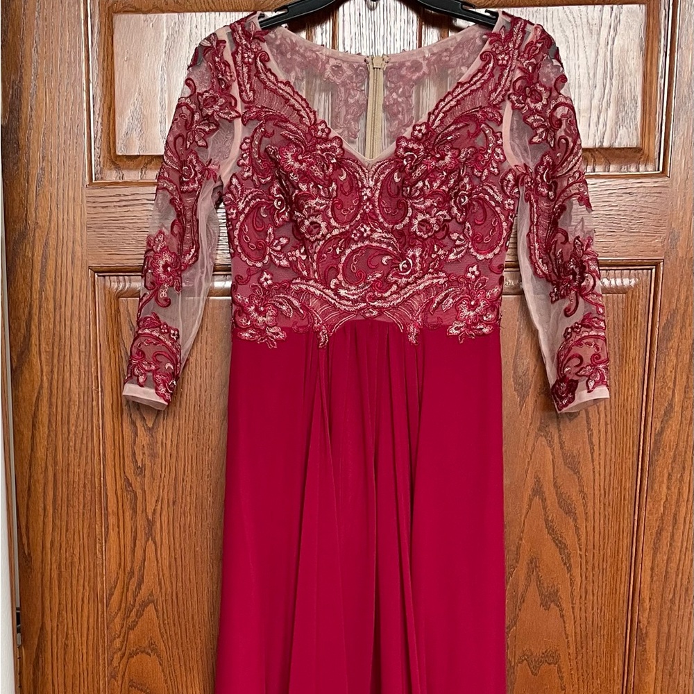 Long Red/burgundy dress